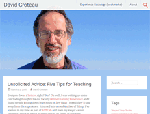 Tablet Screenshot of davidrcroteau.net